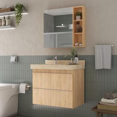 Imagem de Espelheira para Banheiro Plus Size 80cm - Bumi