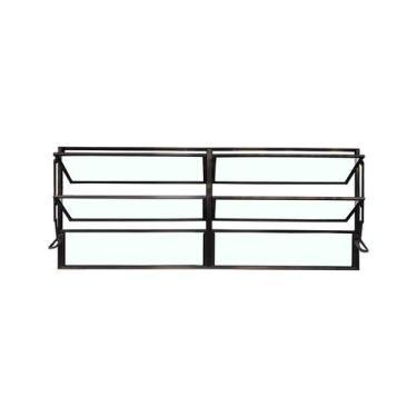 Imagem de Vitro Basculante 60 x 120 Alumínio Preto 2 Seções Linha Esmeralda Brec