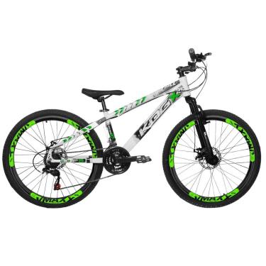 Imagem de Bicicleta KOG Freeride Aro 26 Tipo Viking 21v Com Garfo de Suspensão 80mm P/ Aro 29