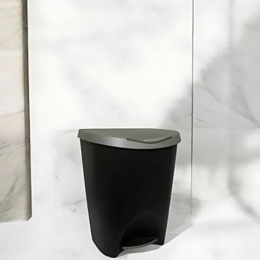 Imagem de Lixeira 7,5L Cesto Pedal Lixo Banheiro Resistente Escritório - M&E Sto