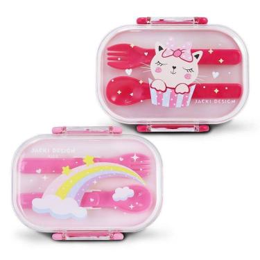 Imagem de Kit Potes P/ Lanches De 2 Andares Infantil 400ml - Jacki Design Modelo 4