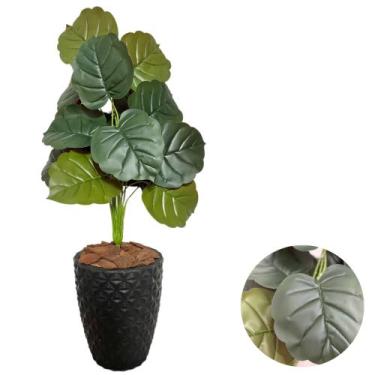 Imagem de Filodendro Artificial Bicolor Com Vaso Polietileno Completo - PlantaIm