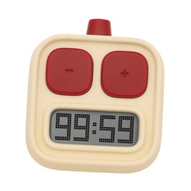 Imagem de Fenteer Gerenciamento de tempo de tempo de cronômetro para crianças, gerenciamento de tempo sem alarme de alarme máximo de 99 minutos e 50 segundos Timer, Amarelo