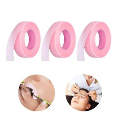 Imagem de 3 Un Fita Adesiva Para Extensão de Cílios 9m Respirável Colorida - Kit