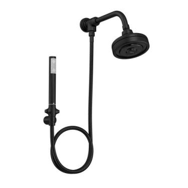 Imagem de Kit Acqua Plus Com Flexível PVC Black Matte Deca