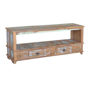 Imagem de Rack Aparador Lorena 1,5m Em Madeira Maciça Com Pátina