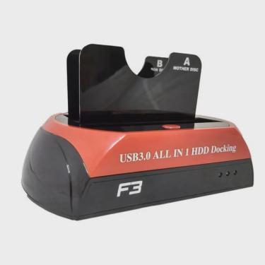 Imagem de Dock station para 2 hds sata 2.5 /3.5 USB 3.0 JC-DOC876U3 F3