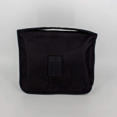 Imagem de Necessaire Portátil Para Viagem com Divisórias e Gancho - Preto