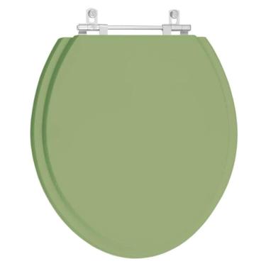 Imagem de Assento Sanitario Poliéster Convencional Oval Verde Malva Para Vaso Deca