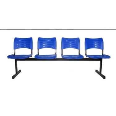 Imagem de Longarina polipropileno de alta resistencia/plastico 4 lugar - MOVEIS 