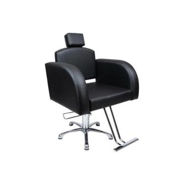 Imagem de Poltrona/Cadeira  DESTAK Hidráulica Fixa para Salão - RGV Móveis, Pret