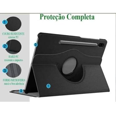 Imagem de BDNET, Capa Case Tablet Giratória + Película Tab S7 Fe 12.4