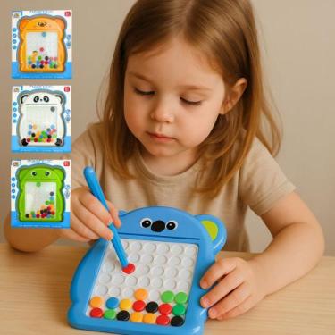 Imagem de Lousa Mágica Magnética Brinquedo Educativo Interativo Coordenação Moto