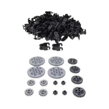 Imagem de Conjunto de 100 Peças de Engrenagens Técnicas para Brinquedos de Trem,