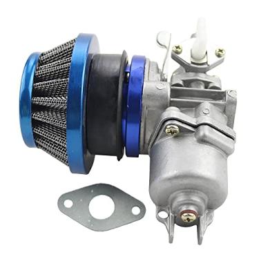 Imagem de GOOFIT Carburador de Carburador de Pilha de Filtro de Ar de Motocicleta de 44 mm Substituição para 2 Tempos 43cc 47cc 49cc ATV Quatro Rodas Off Road Veículo Cortador de grama Scooter Azul