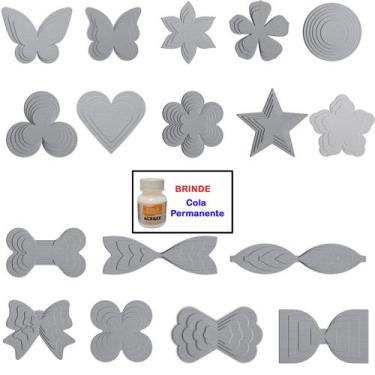 Imagem de 71 Itens Moldes P/ Maquina Cortar Fitas + Cola Brinde - K16 - Artmaq
