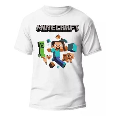Imagem de Camiseta Infantil Básica Minecraft - Loja Dinka, 10