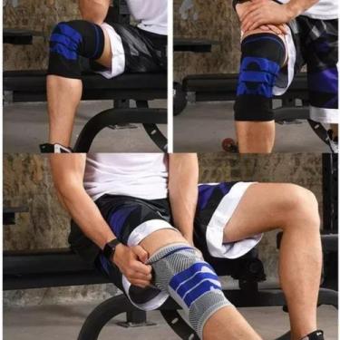 Imagem de Joelheira Tensor De Joelho Silicone Proteção Articulada Unissex - Bimp