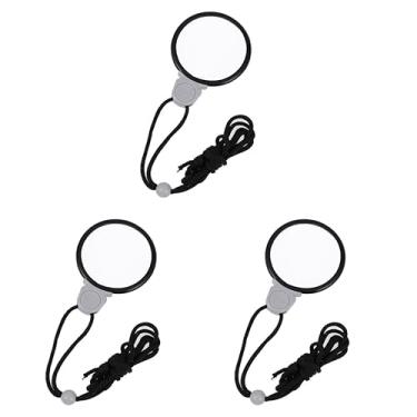 Imagem de 3 peças, lupa, joias, colares, óculos transparentes, joias, lupa, lupa, lupa, exploração, lupa, lupa, suspensa, corda, estojo de couro, mapa pendente, visão baixa