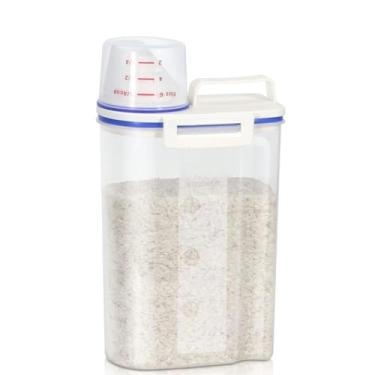 Imagem de Pote Hermético 1,5L Com Bico Dosador - Multiuso, Ideal para Armazenamento de Alimentos, Mantimentos, Cereais, Grãos, Sabão Líquido, Amaciante, Alvejante - Ideal para Cozinha, Lavandeira