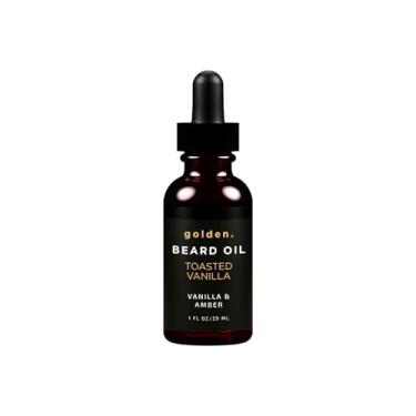 Imagem de Golden Grooming Company Óleo Para Barba Masculino, Kit De Crescimento Natural Com Rícino, Jojoba E Oliva, Hidrata Modela, Aroma Baunilha Torrada, 1 Oz