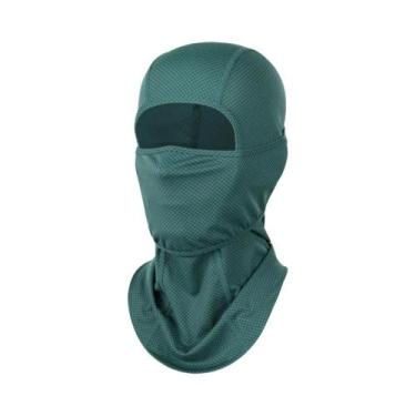 Imagem de Balaclava de Verão Anti-UV - Secagem Rápida e à Prova de Vento, Verde
