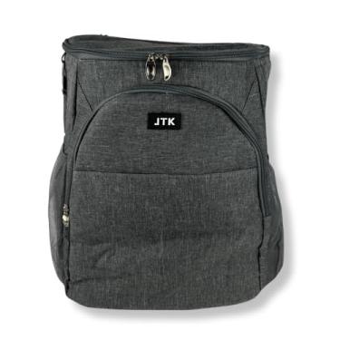 Imagem de Mochila Térmica Impermeáve Isolamento Termico Cooler Portatil Academia Fitness Bebida Marmita com Abridor de Garrafa (Cinza)