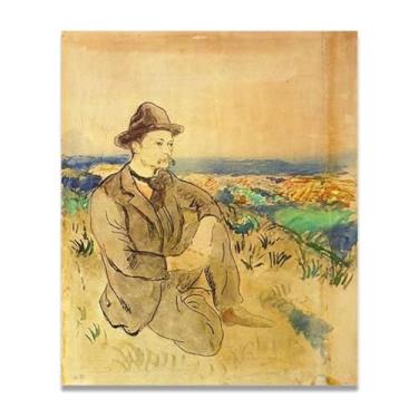 Imagem de Murais Sit Cross-Legged Diego Rivera – Arte do Realismo Socialista Mexicano, Muralista do Século 1208, Coleção Clássica do Museu de Nova York para Decoração de Casa 40 x 48 cm