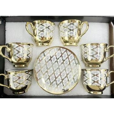 Imagem de Xícara de café kit com 12 peças de Cerâmica em porcelana (Xicara D173-1 6 conjunto)