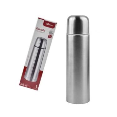 Imagem de Garrafa Térmica Viagem Inox 750ml Wellmix Prata