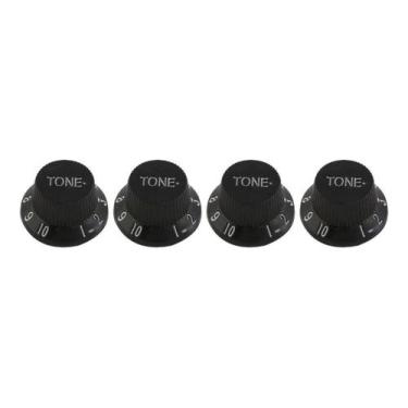 Imagem de Knobs Para Guitarra Stratocaster Andaluz 2 Vol + 2Ton Preto