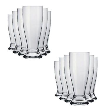 Imagem de Copo para Cerveja Munich Vidro 200ml 12 Unidades - Nadir 7109