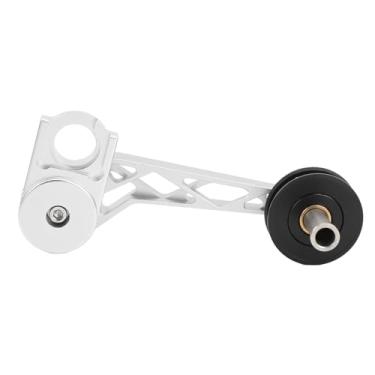 Imagem de Tensor De Corrente 8T Polia De Liga De Alumínio Ciclismo Estabilizador De Corrente para Modelos Brompton Pline Tline 5 6 7 Velocidade Traseiro Desviadores Substituição Do Tensor (Prata)
