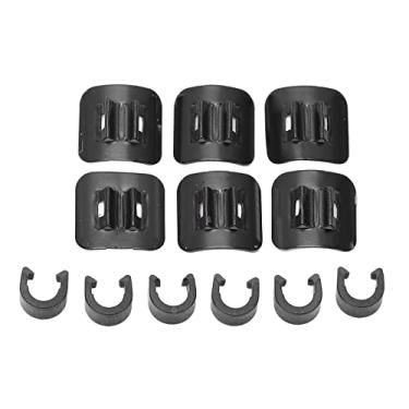Imagem de Stick On Cable Guias Clipes C Clips Bicicleta Guia Cabo Clipe Assento de liga de alumínio para bicicleta Desviador do freio Shift Cables Organizer 6 Pack