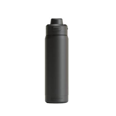 Imagem de Gocase Garrafa Flip Pro Aço Inox 750ml com Tampa Automática + Canudo, Bebida Quente por até 6hrs ou Fria por até 40hrs (Preto, 750 ml)