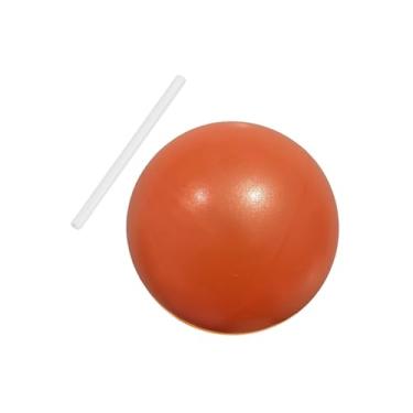 Imagem de Bola de Pilates pequena Bola de núcleo de 9 polegadas Bola de resistente Bola de exercícios para alongamento de ginástica em casa melhora o, laranja