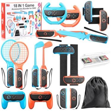 Imagem de 18 in 1 Switch Sports Accessories Bundle for Nintendo Switch 2 Sports,Family Accessories Kit Compatible with Switch 2 Sports Games