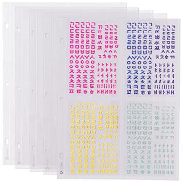 Imagem de hihaba 4 bolsos (10 x 14 cm) (10 folhas) de bolso transparente, páginas de refil de álbum de fotos para cartões fotográficos Kpop, beisebol, cartões de troca, serve para fichário com 3 anéis