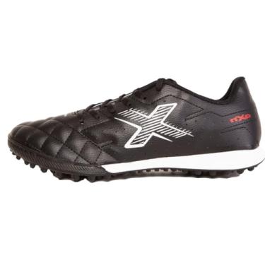 Imagem de Chuteira Society OXN Rio Futebol Grama Sintética Costurado Tênis Futebol Society Fut7 (Preto e Branco, BR, Adulto, Numérico, 39)
