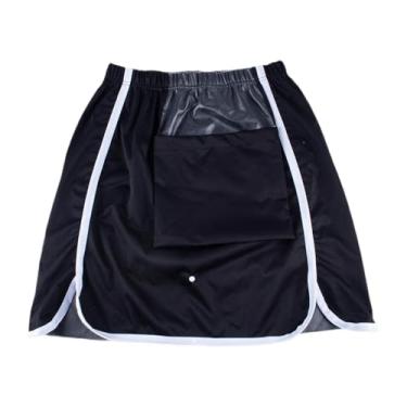 Imagem de Ysyqkn Protetor de Cama para Incontinência, Saia de Fralda para Adultos, Leve com Bolsa Reutilizável, Tapete de Cama para Idosos com Enurese Noturna, Black L