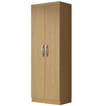 Imagem de Armário Multiuso Organizador Lavanderia 2 Portas 3 Prateleiras 1,70m N