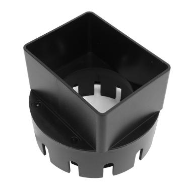 Imagem de Generic Adaptador de Calha de Dowspout, Resistência à Erosão Quadrada de PVC Fácil de Instalar a Calha de Chuva para Drenar o Adaptador de Tubo para Externo (Preto)