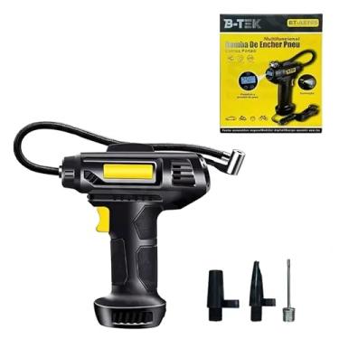 Imagem de Compressor de Ar Digital Portáti 12V 150PSI Mini Inflador com Display, Luz LED, Desligamento Automático e 3 Bicos – Para Carro, Moto, Bike e Infláveis