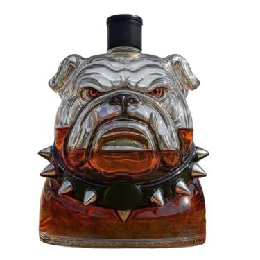 Imagem de Decantador De Vinho - Bulldog Garrafa De Uísque Decantador De Grande Capacidade,Dispensador De Álcool Colecionável Decorativo Para Bar De Brandy Tequila Vodka Bourbon