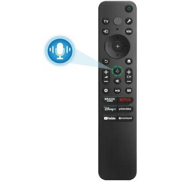 Imagem de Substituição remota RMF-TX910U para todas as Smart TVs Sony Bravia 4K OLED UHD LED Google/Android – Possui teclas retroiluminadas e controle de voz