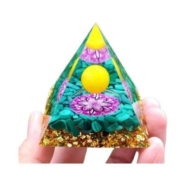 Imagem de Pirâmide De Orgonita De Ametista, Gerador De Energia De Cristal De Cur