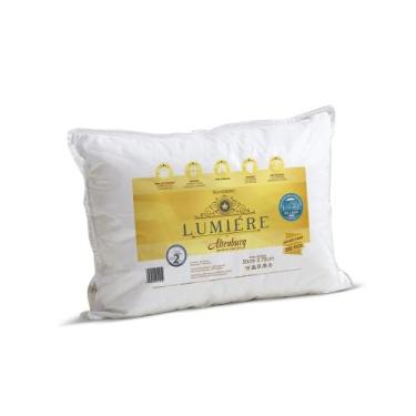 Imagem de Travesseiro Suporte Firme Lumiére Gold Altenburg de 200 Fios.