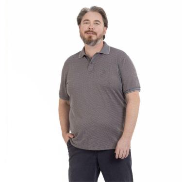 Imagem de Camisa Polo Plus Size Masculina Malha Tricot Algodão Casual-Masculino