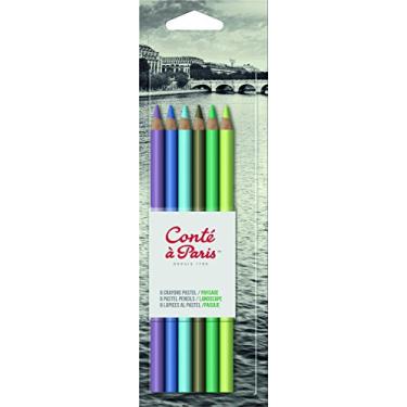 Imagem de Conte a Paris Lápis Pastel Seco 6 Cores Paisagem, 50113