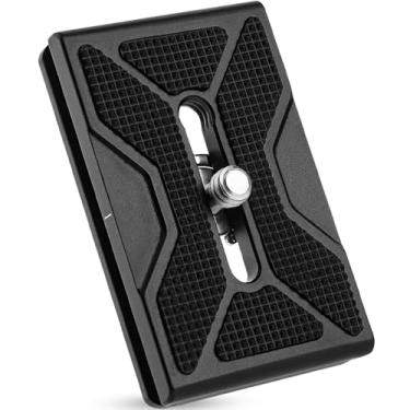 Imagem de LEFTFOTO Câmera universal de metal de 60 mm de liberação rápida, placa suíça, serve para braçadeira tipo Arca para câmera DSLR tripé Ballhead